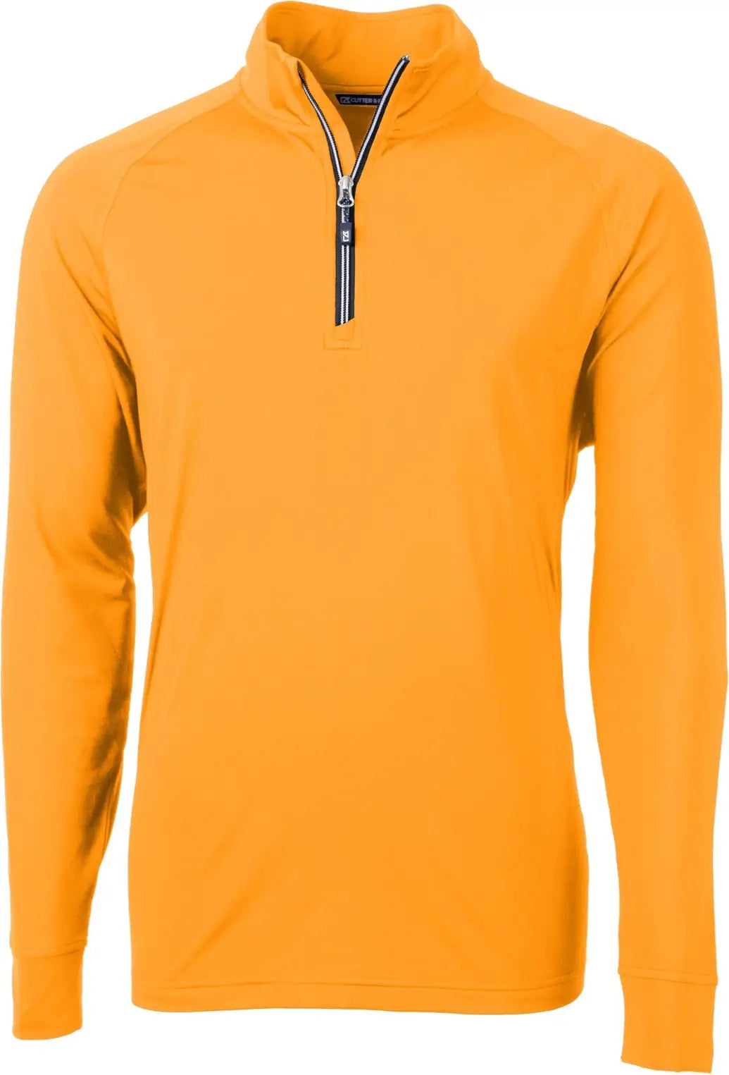 Cutter & Buck Mck01143 Adapt Eco Knit Stretch Recycled Mens Quarter Zip Pullover - Orange Burst