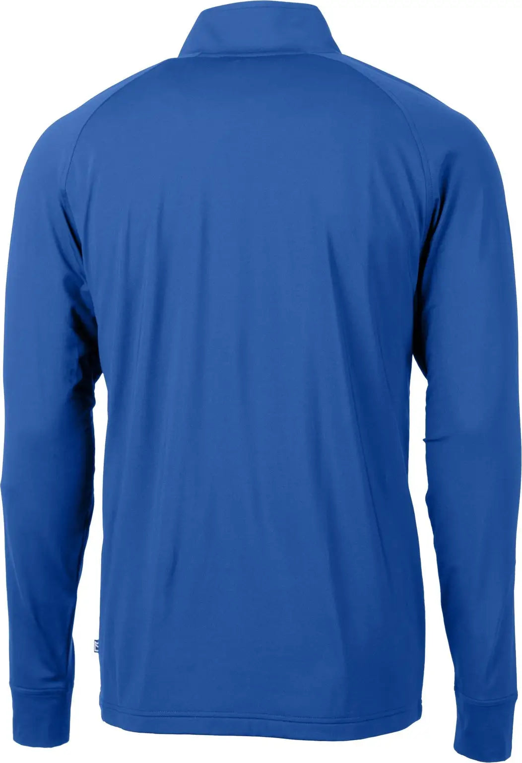 Cutter & Buck Mck01143 Adapt Eco Knit Stretch Recycled Mens Quarter Zip Pullover - Tour Blue
