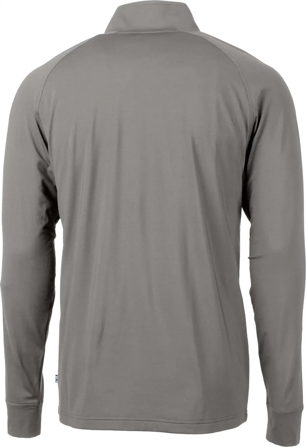 Cutter & Buck Mck01143 Adapt Eco Knit Stretch Recycled Mens Quarter Zip Pullover - Elemental Gray