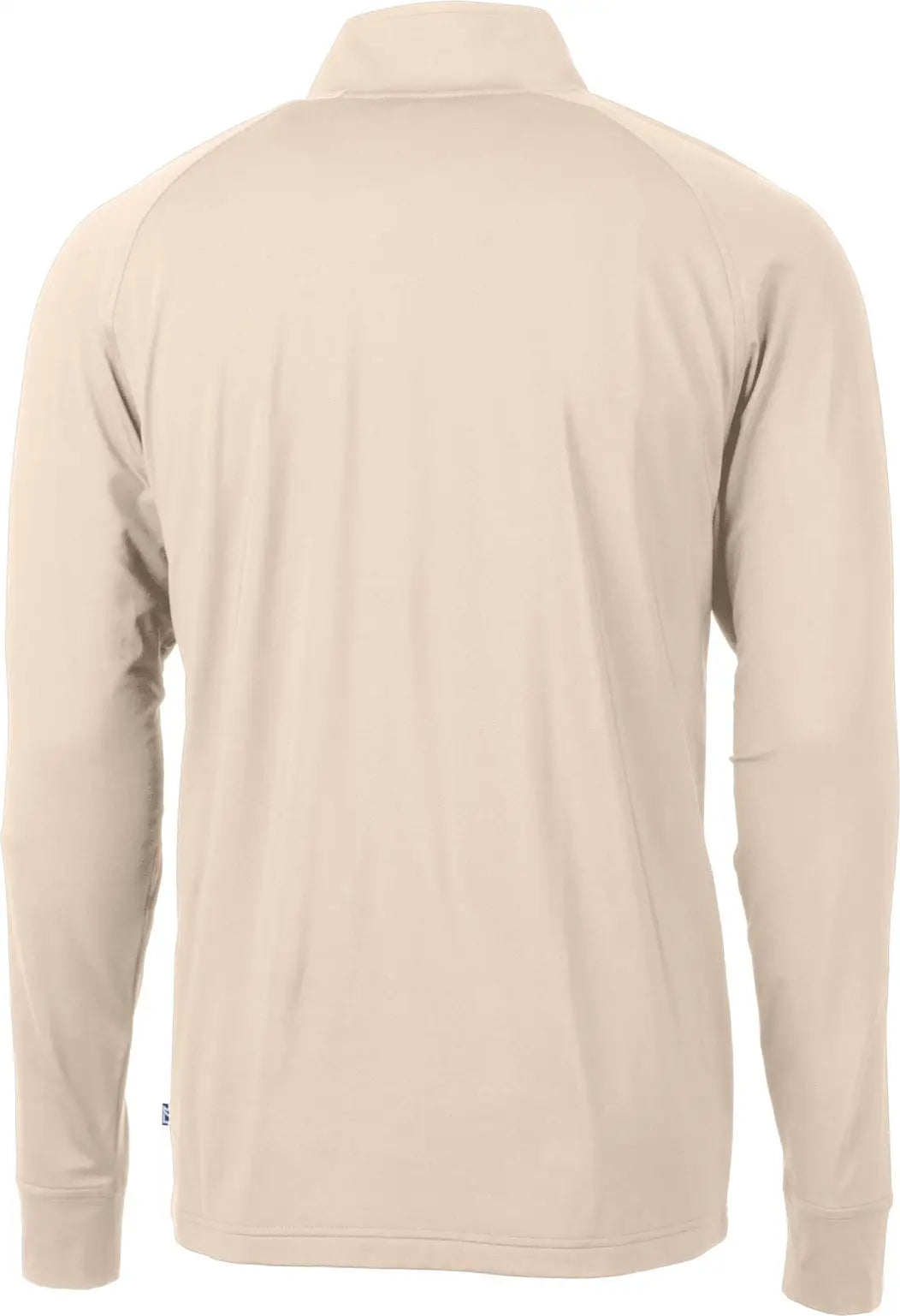 Cutter & Buck Mck01143 Adapt Eco Knit Stretch Recycled Mens Quarter Zip Pullover - Wheat