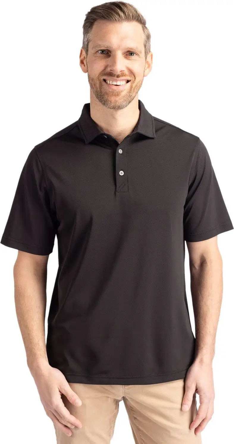 Cutter & Buck Mck01144 Virtue Eco Pique Recycled Mens Polo - Black - Adult Xs