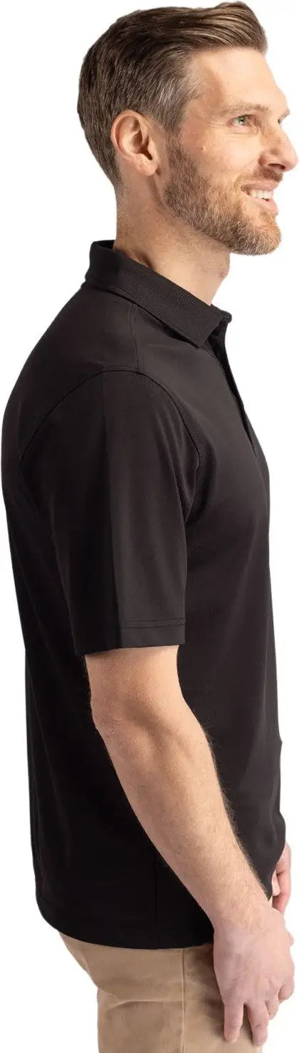 Cutter & Buck Mck01144 Virtue Eco Pique Recycled Mens Polo - Black