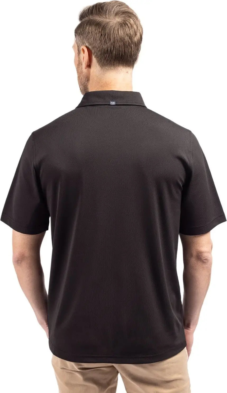 Cutter & Buck Mck01144 Virtue Eco Pique Recycled Mens Polo - Black