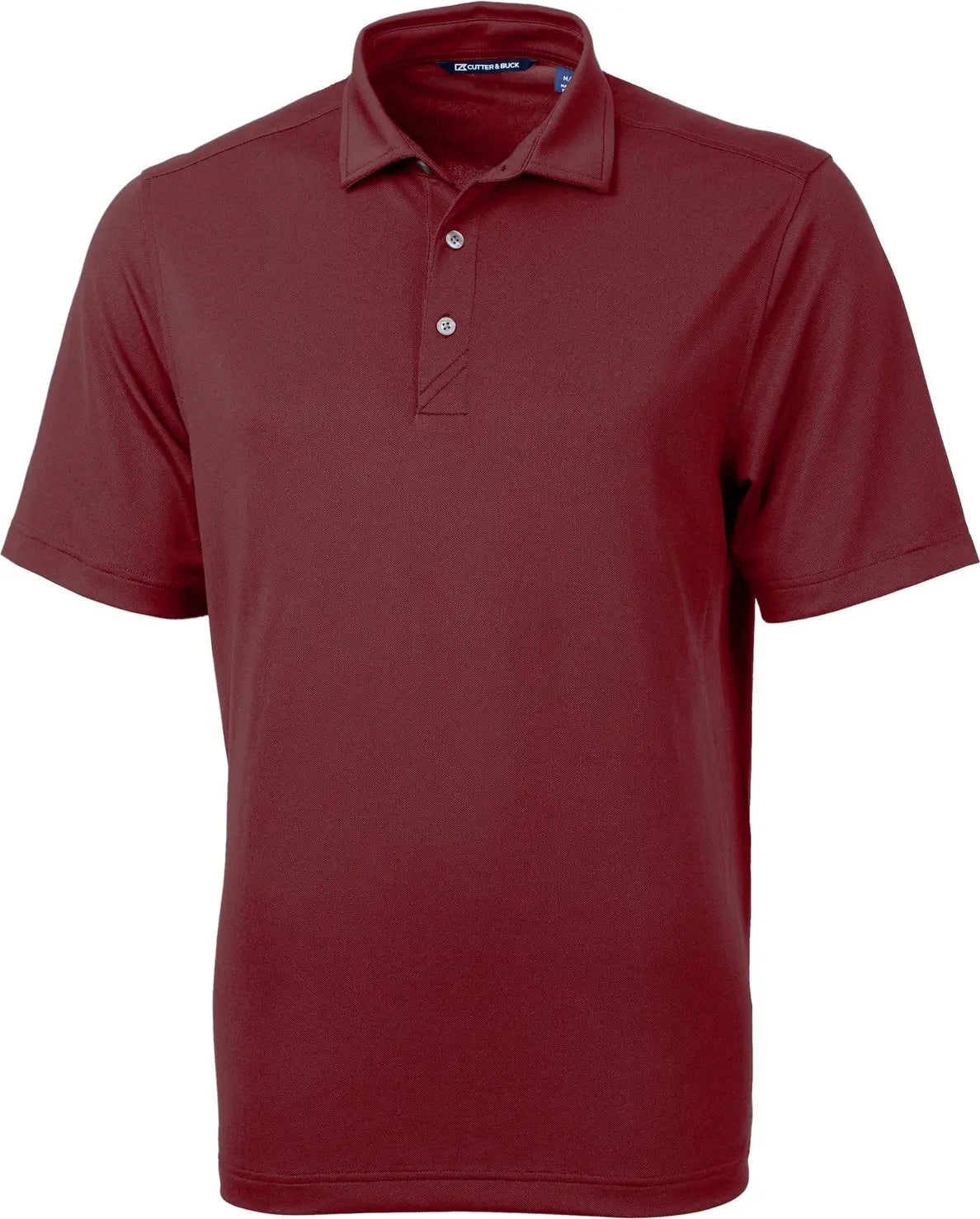 Cutter & Buck Mck01144 Virtue Eco Pique Recycled Mens Polo - Bordeaux