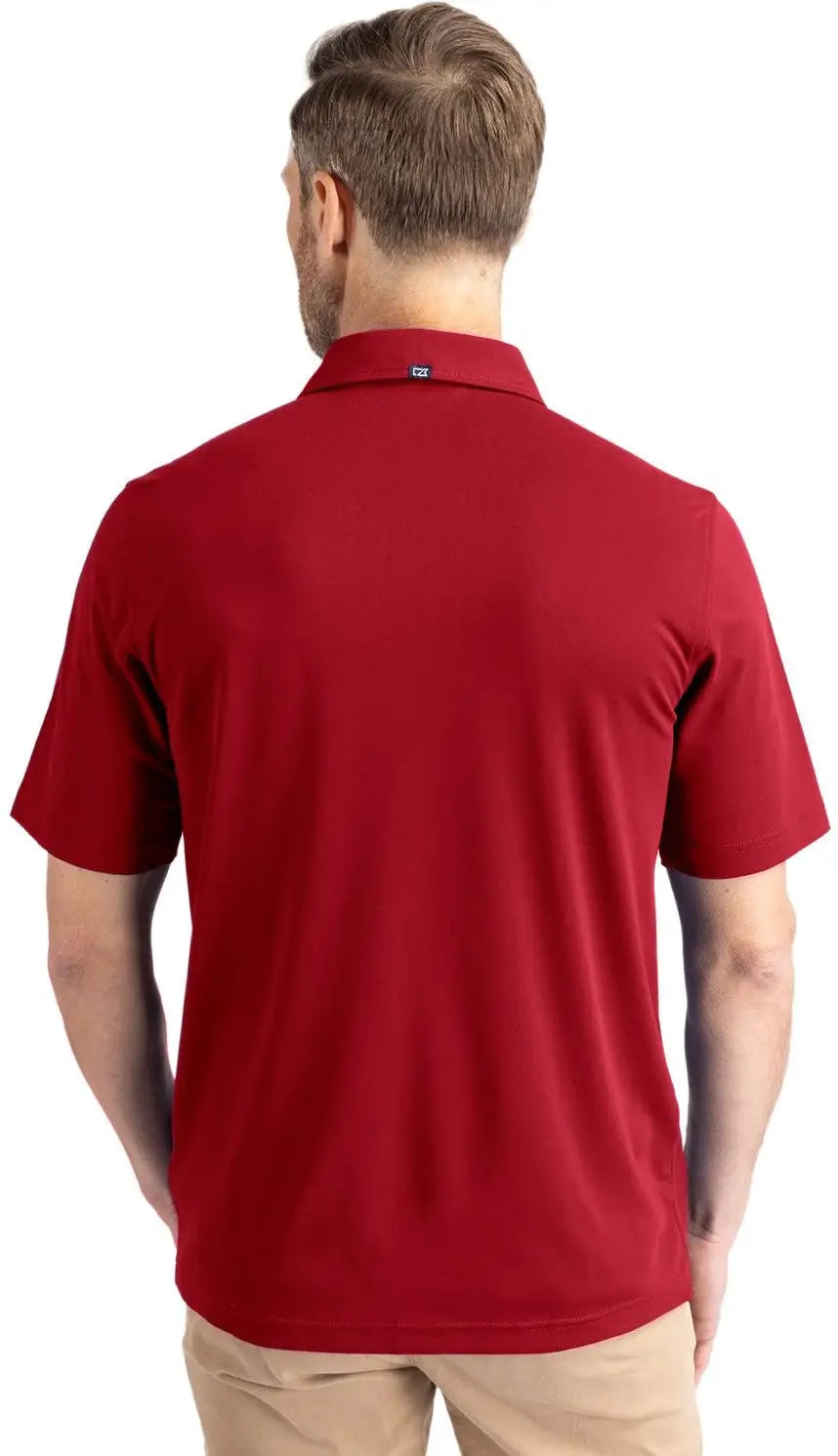 Cutter & Buck Mck01144 Virtue Eco Pique Recycled Mens Polo - Cardinal Red