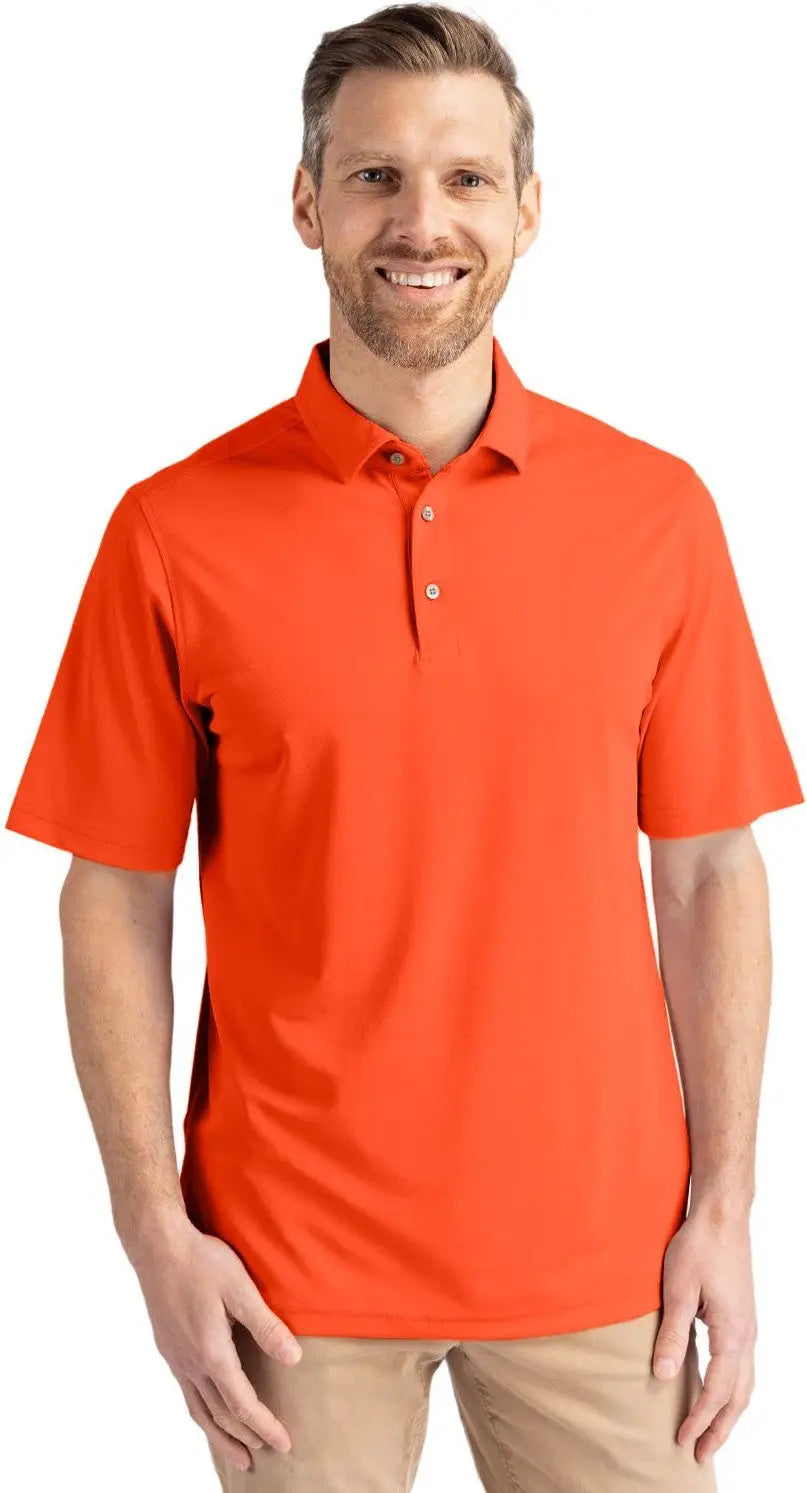Cutter & Buck Mck01144 Virtue Eco Pique Recycled Mens Polo - College Orange - Adult Xs