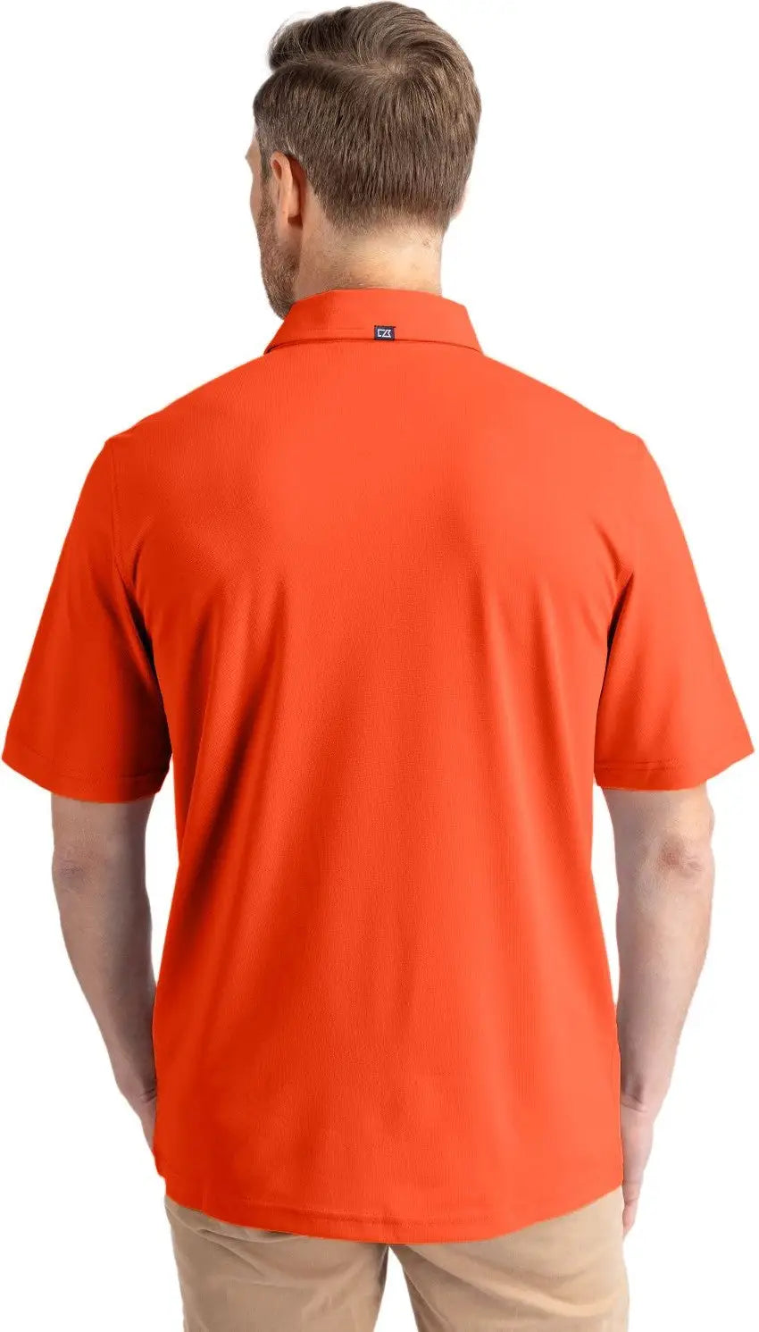 Cutter & Buck Mck01144 Virtue Eco Pique Recycled Mens Polo - College Orange