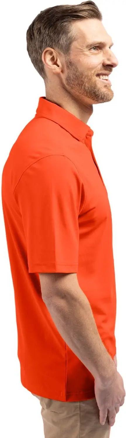 Cutter & Buck Mck01144 Virtue Eco Pique Recycled Mens Polo - College Orange