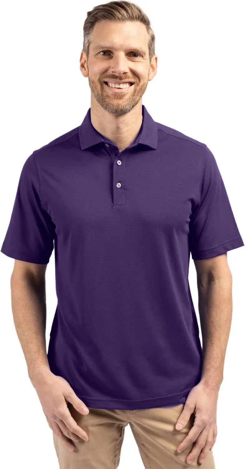 Cutter & Buck Mck01144 Virtue Eco Pique Recycled Mens Polo - College Purple - Adult Xs