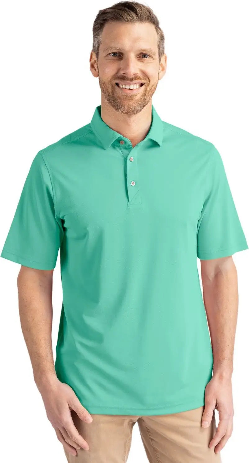 Cutter & Buck Mck01144 Virtue Eco Pique Recycled Mens Polo - Fresh Mint - Adult s