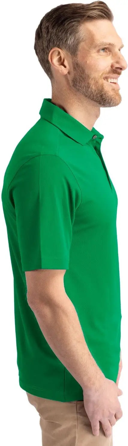 Cutter & Buck Mck01144 Virtue Eco Pique Recycled Mens Polo - Kelly Green