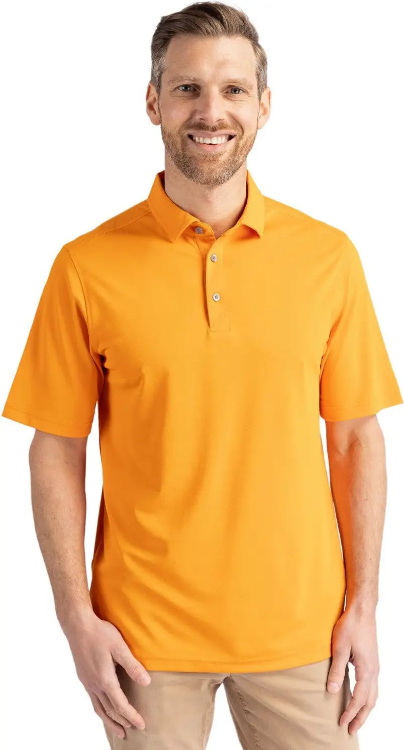 Cutter & Buck Mck01144 Virtue Eco Pique Recycled Mens Polo - Orange Burst - Adult s