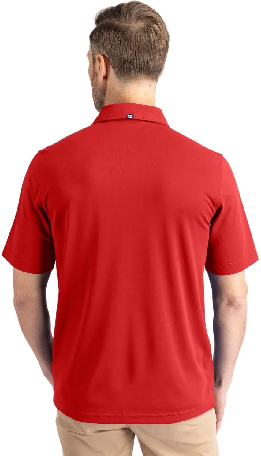 Cutter & Buck Mck01144 Virtue Eco Pique Recycled Mens Polo - Red