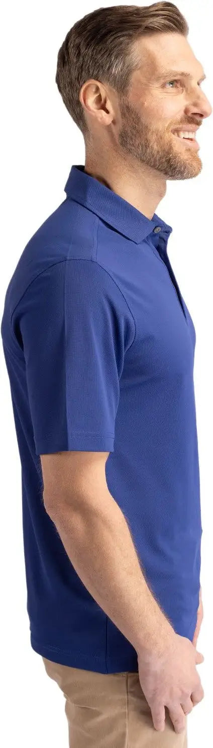 Cutter & Buck Mck01144 Virtue Eco Pique Recycled Mens Polo - Tour Blue