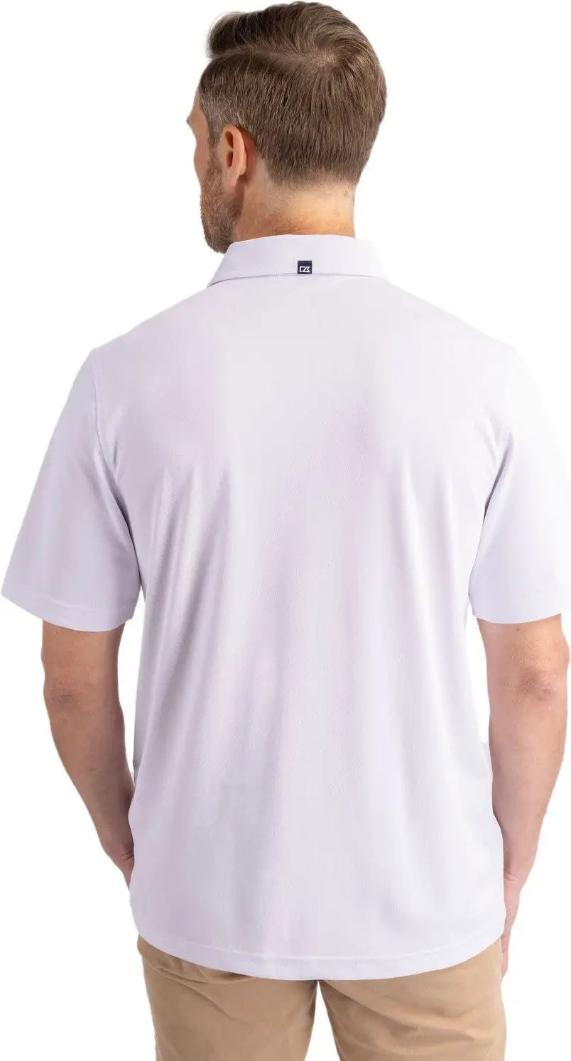 Cutter & Buck Mck01144 Virtue Eco Pique Recycled Mens Polo - White