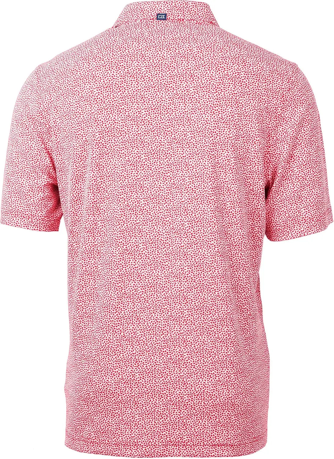 Cutter & Buck Mck01161 Virtue Eco Pique Botanical Print Recycled Mens Polo - Red