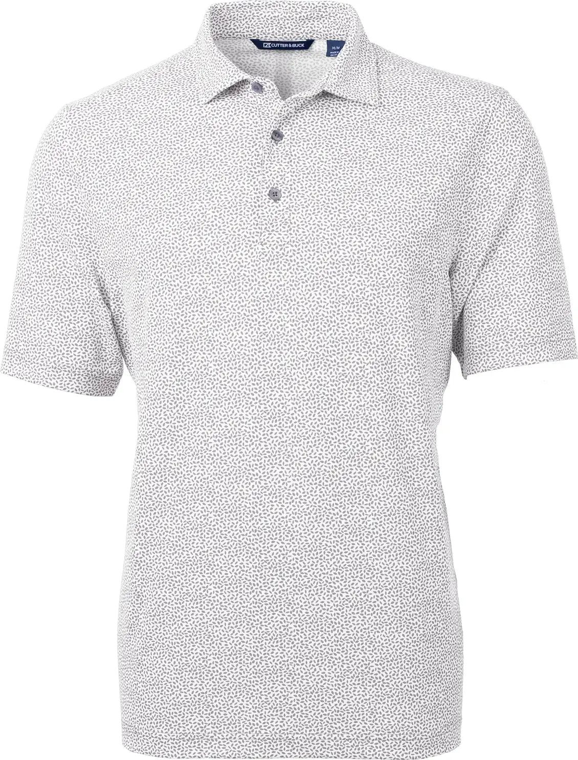 Cutter & Buck Mck01161 Virtue Eco Pique Botanical Print Recycled Mens Polo - Polished