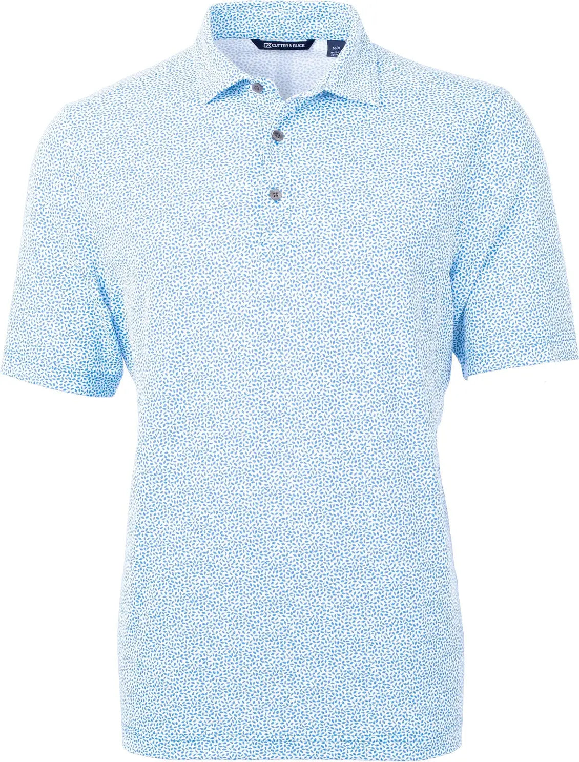 Cutter & Buck Mck01161 Virtue Eco Pique Botanical Print Recycled Mens Polo - Atlas - Adult s