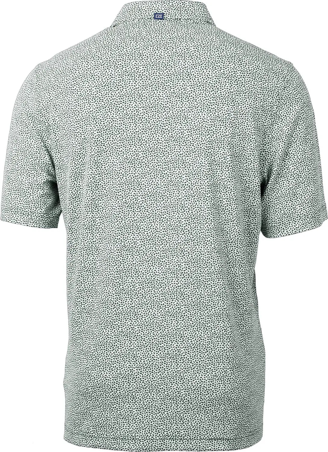 Cutter & Buck Mck01161 Virtue Eco Pique Botanical Print Recycled Mens Polo - Hunter