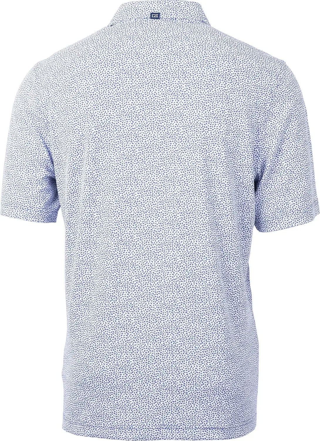 Cutter & Buck Mck01161 Virtue Eco Pique Botanical Print Recycled Mens Polo - Hyacinth