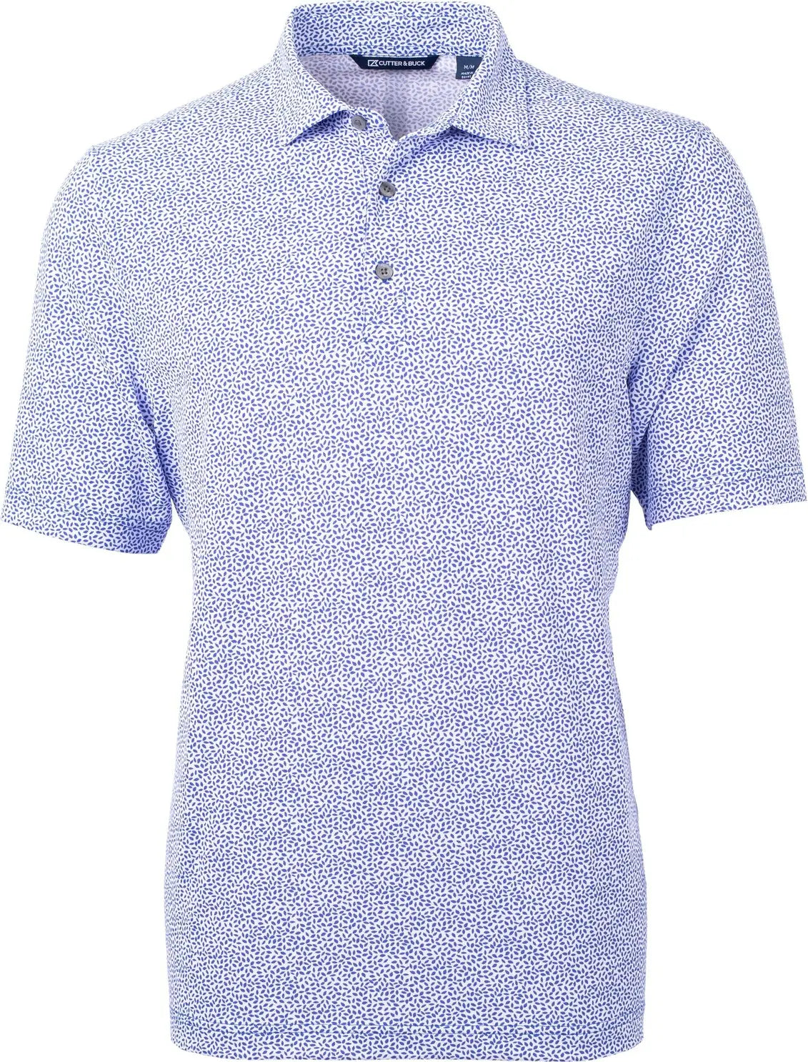Cutter & Buck Mck01161 Virtue Eco Pique Botanical Print Recycled Mens Polo - Chelan