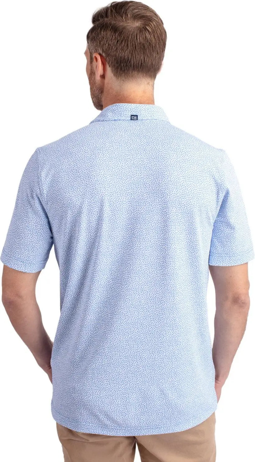 Cutter & Buck Mck01161 Virtue Eco Pique Botanical Print Recycled Mens Polo - Atlas