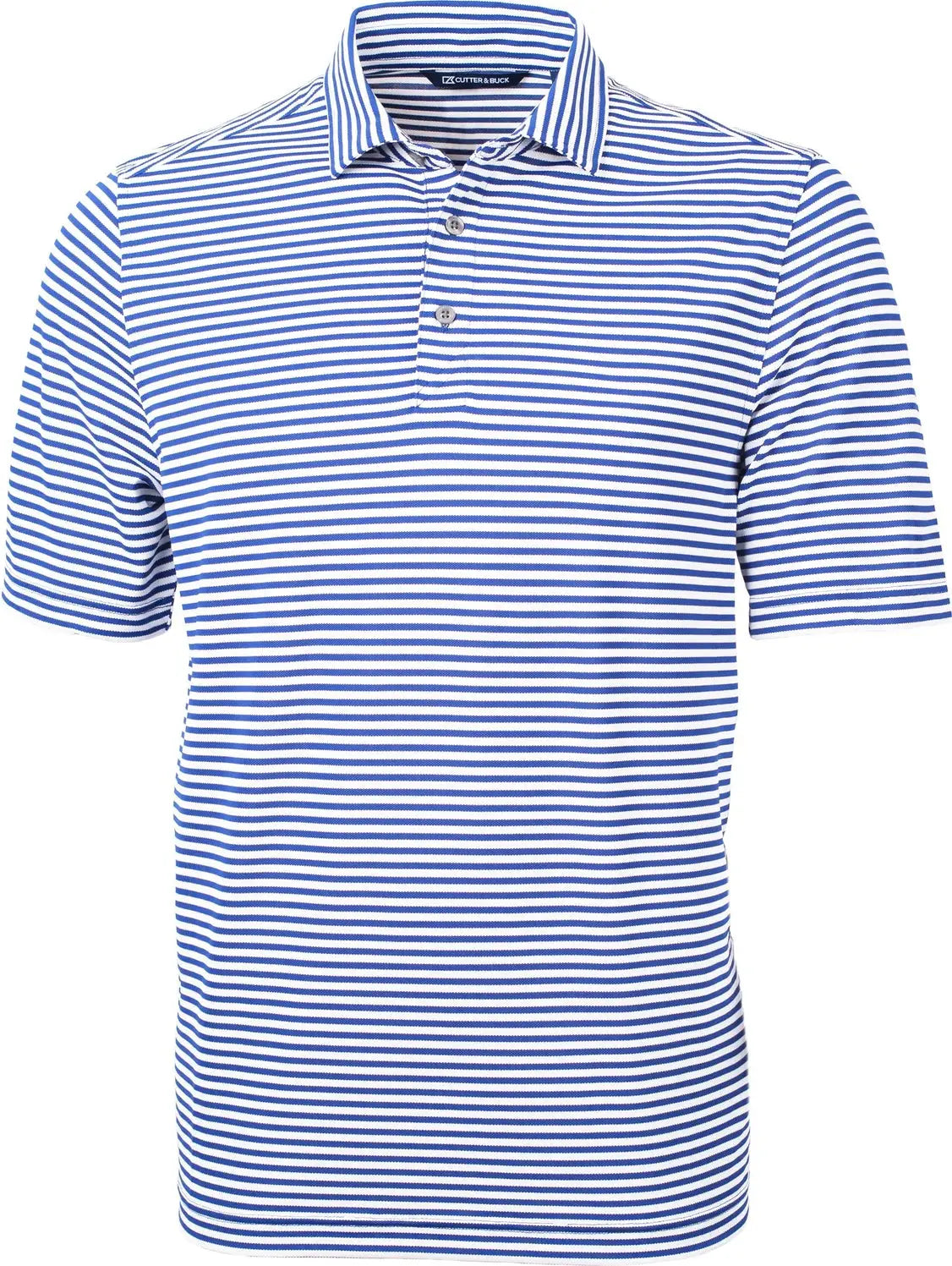 Cutter & Buck Mck01168 Virtue Eco Pique Stripe Recycled Mens Polo - Chelan