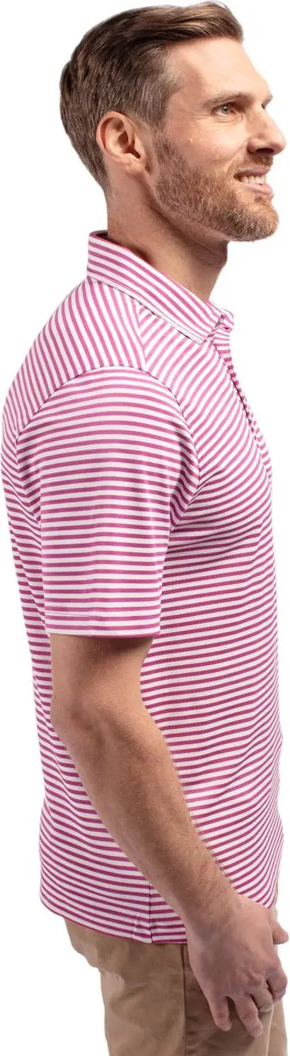 Cutter & Buck Mck01168 Virtue Eco Pique Stripe Recycled Mens Polo - Gelato