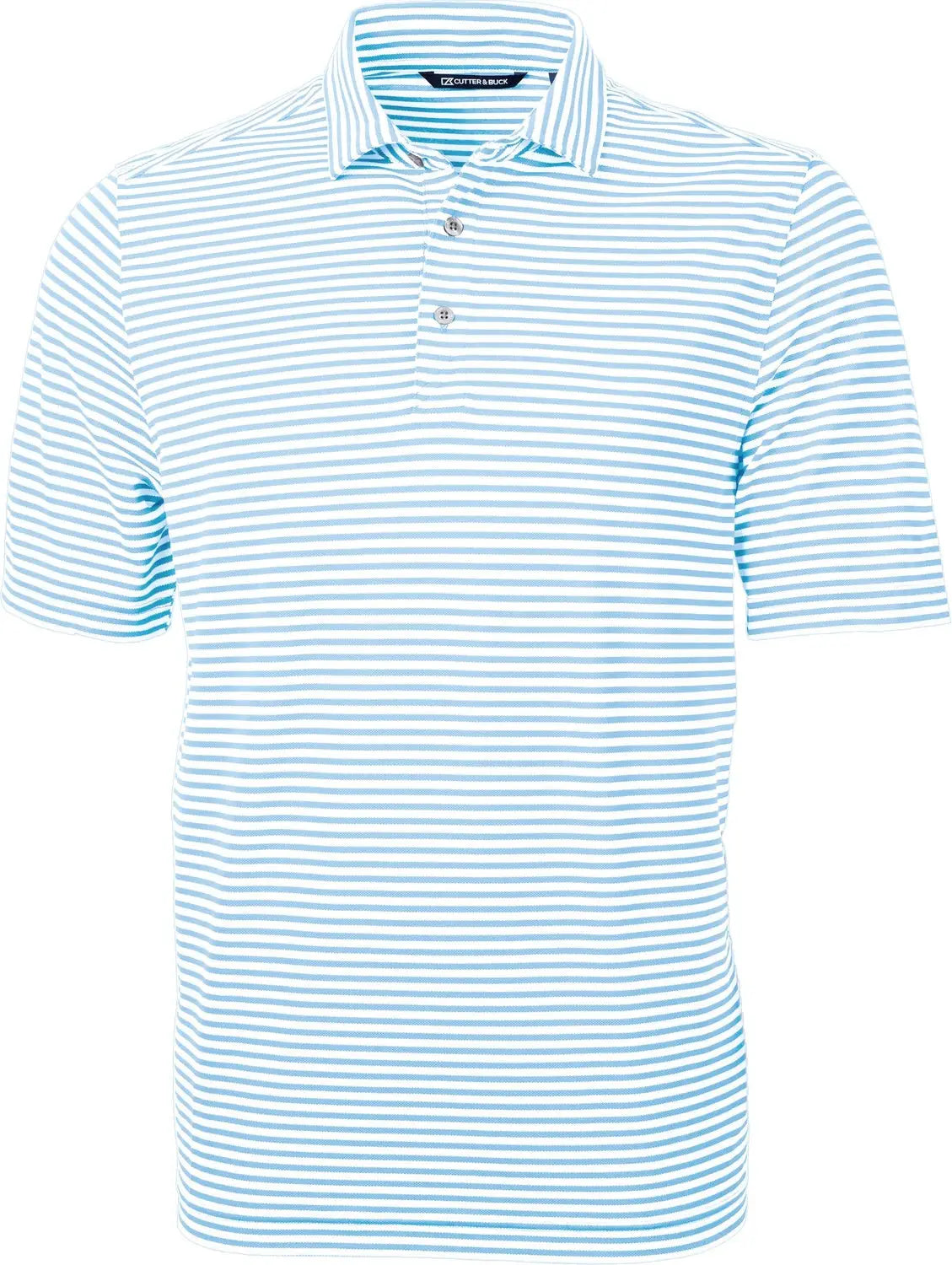 Cutter & Buck Mck01168 Virtue Eco Pique Stripe Recycled Mens Polo - Atlas