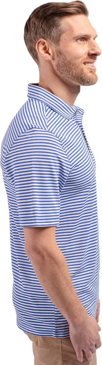Cutter & Buck Mck01168 Virtue Eco Pique Stripe Recycled Mens Polo - Chelan