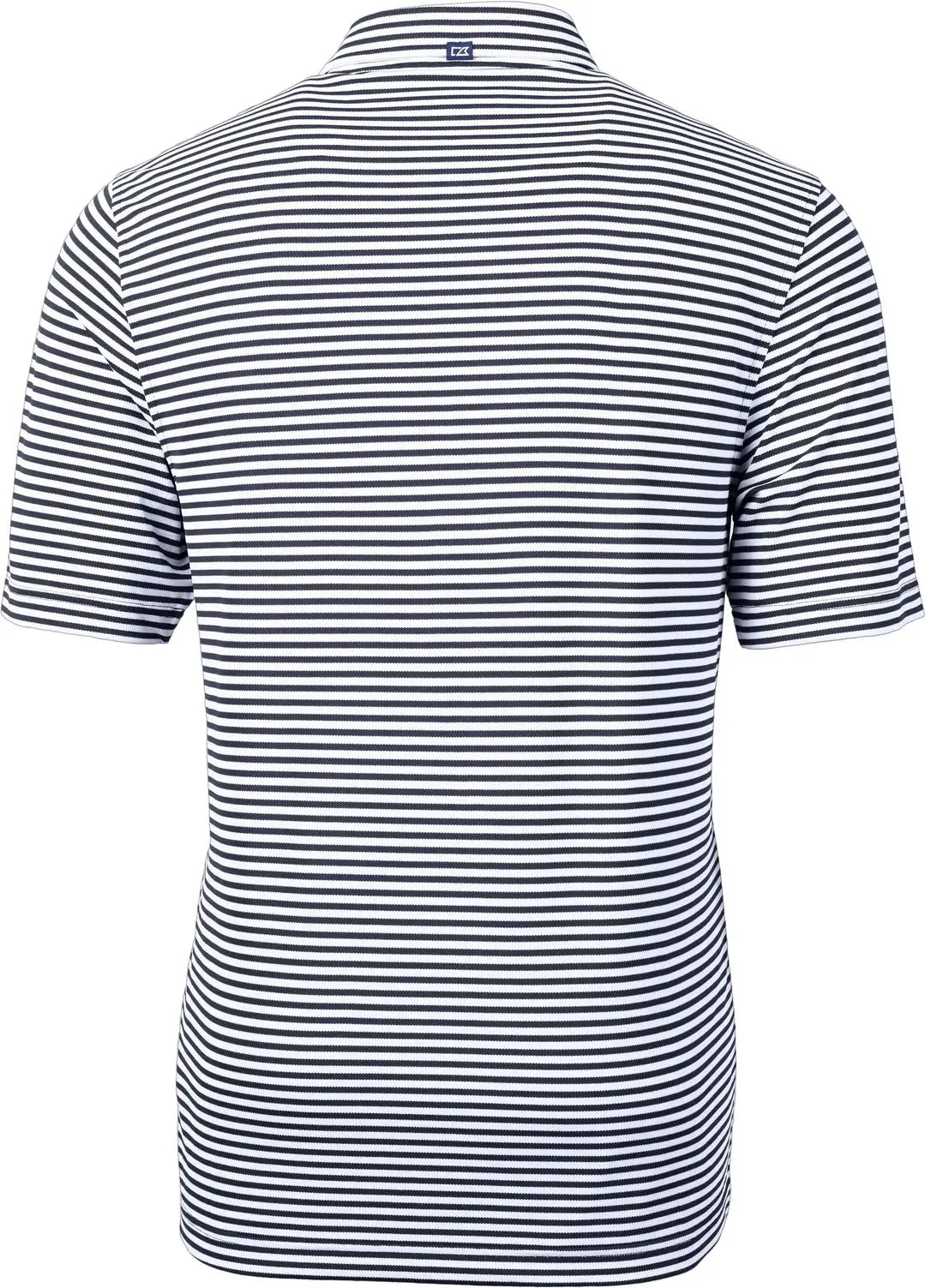 Cutter & Buck Mck01168 Virtue Eco Pique Stripe Recycled Mens Polo - Navy Blue