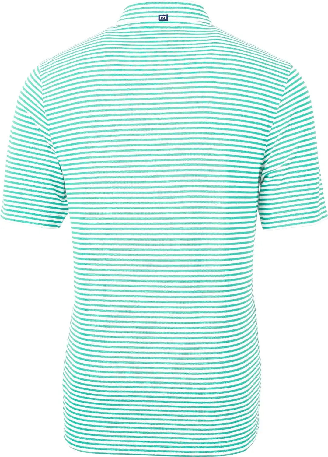Cutter & Buck Mck01168 Virtue Eco Pique Stripe Recycled Mens Polo - Fresh Mint