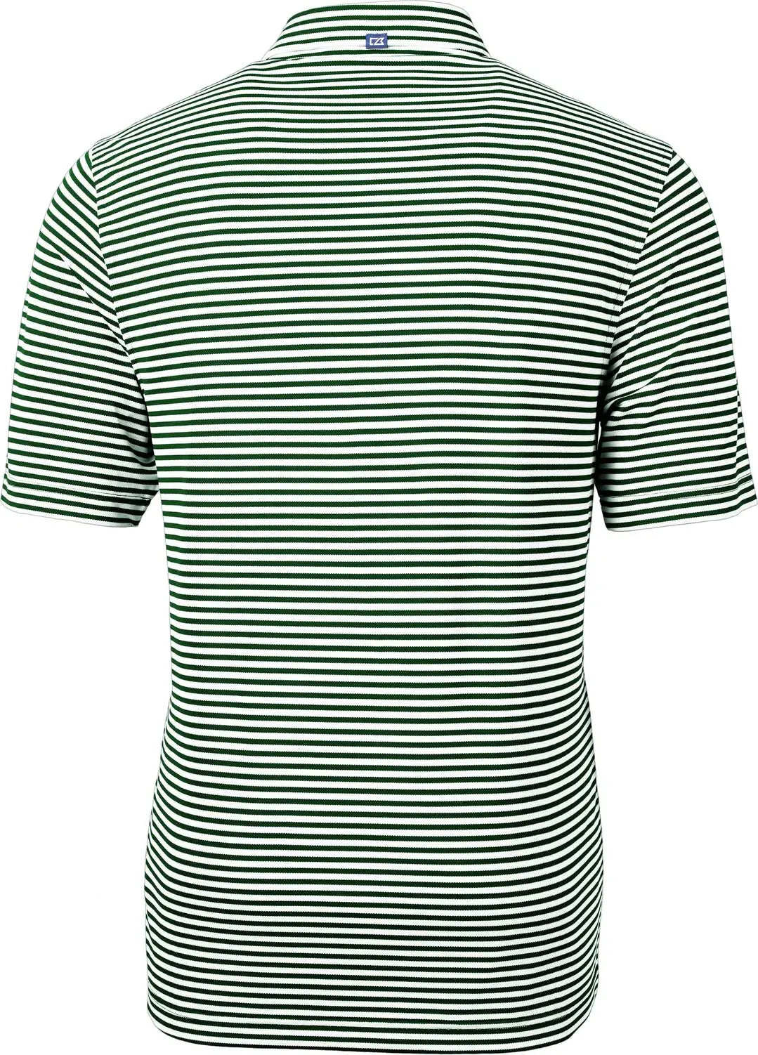 Cutter & Buck Mck01168 Virtue Eco Pique Stripe Recycled Mens Polo - Hunter