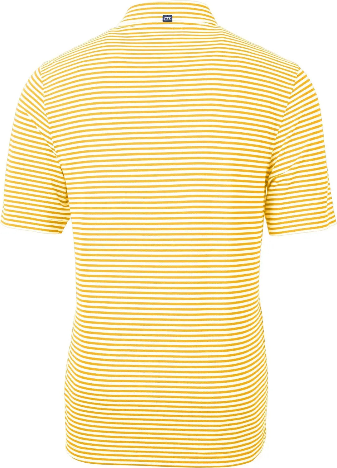 Cutter & Buck Mck01168 Virtue Eco Pique Stripe Recycled Mens Polo - College Gold