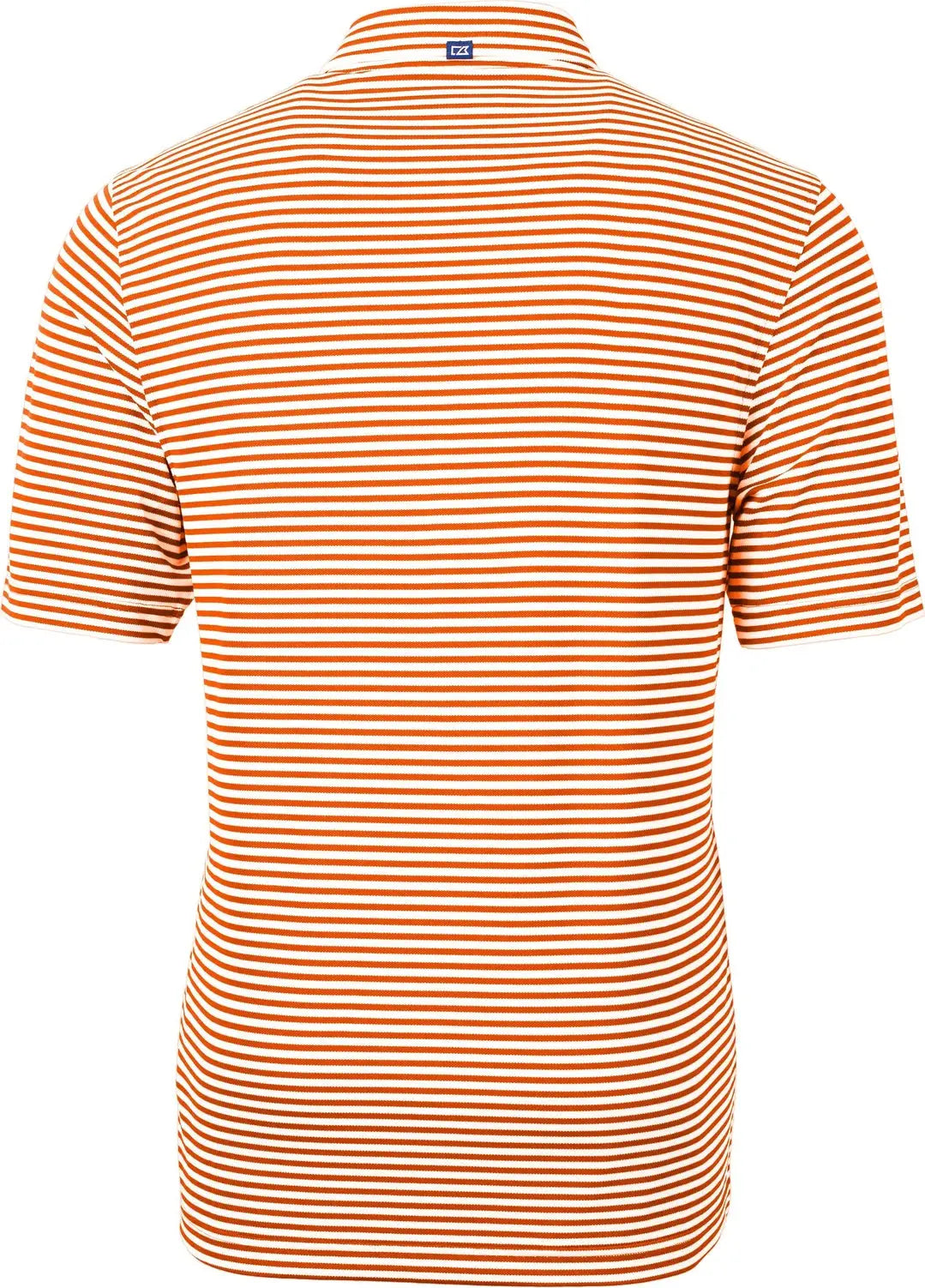 Cutter & Buck Mck01168 Virtue Eco Pique Stripe Recycled Mens Polo - College Orange