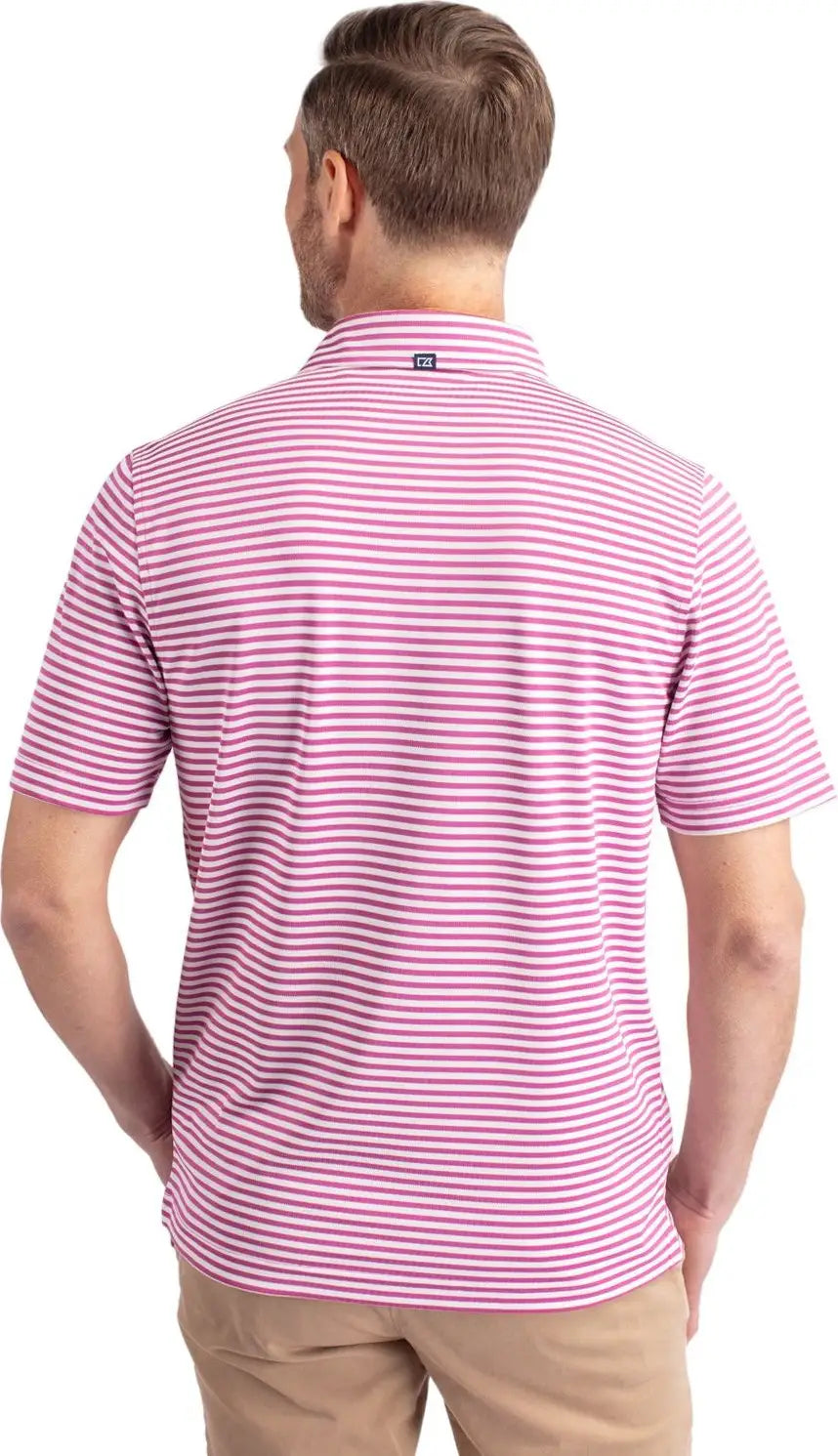 Cutter & Buck Mck01168 Virtue Eco Pique Stripe Recycled Mens Polo - Gelato - Adult s