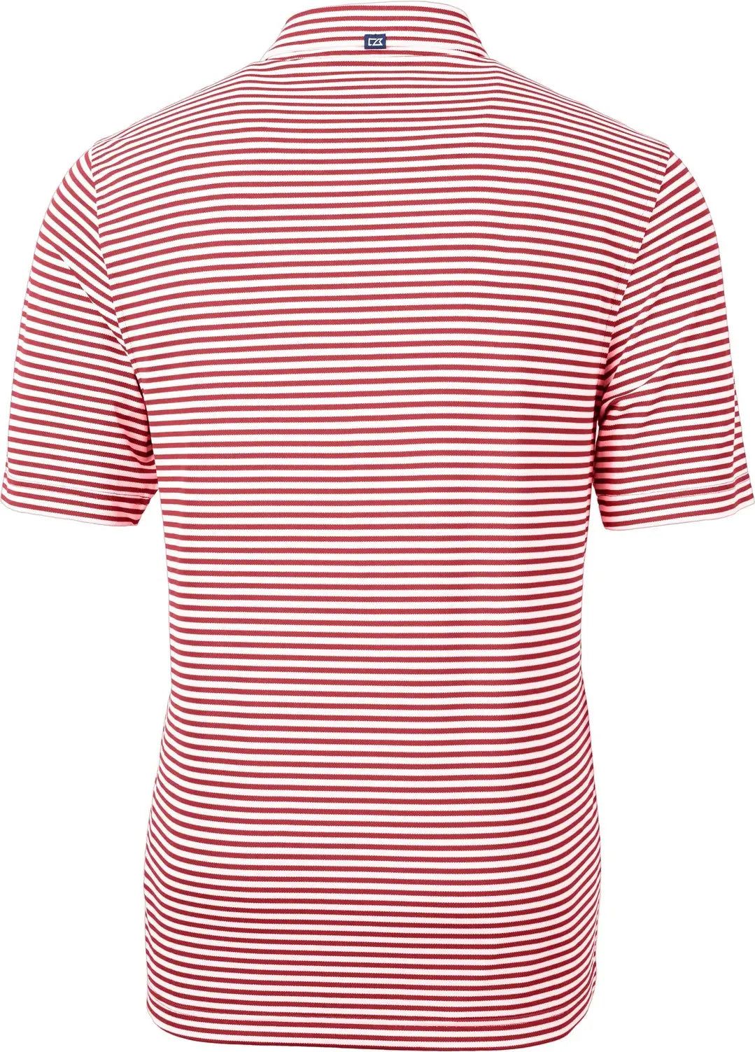 Cutter & Buck Mck01168 Virtue Eco Pique Stripe Recycled Mens Polo - Cardinal Red