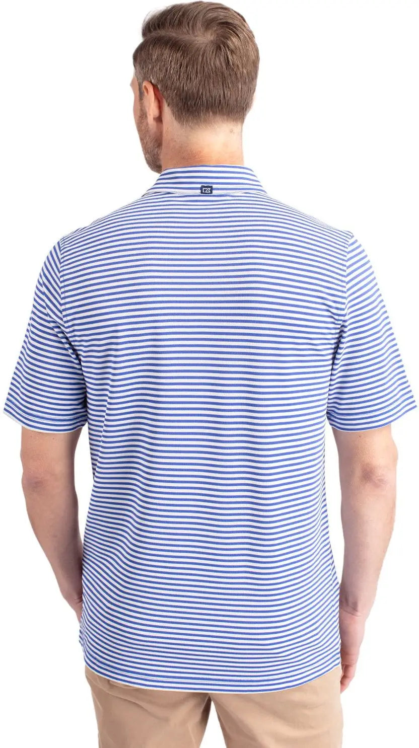 Cutter & Buck Mck01168 Virtue Eco Pique Stripe Recycled Mens Polo - Chelan