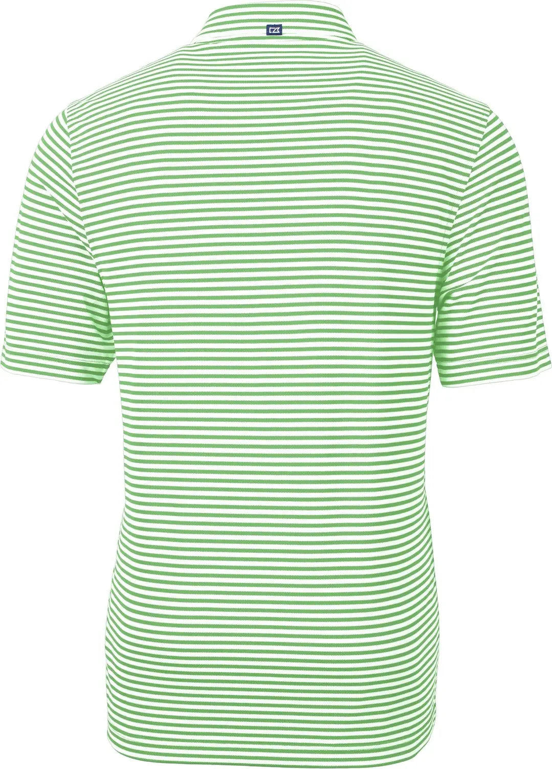 Cutter & Buck Mck01168 Virtue Eco Pique Stripe Recycled Mens Polo - Kelly Green