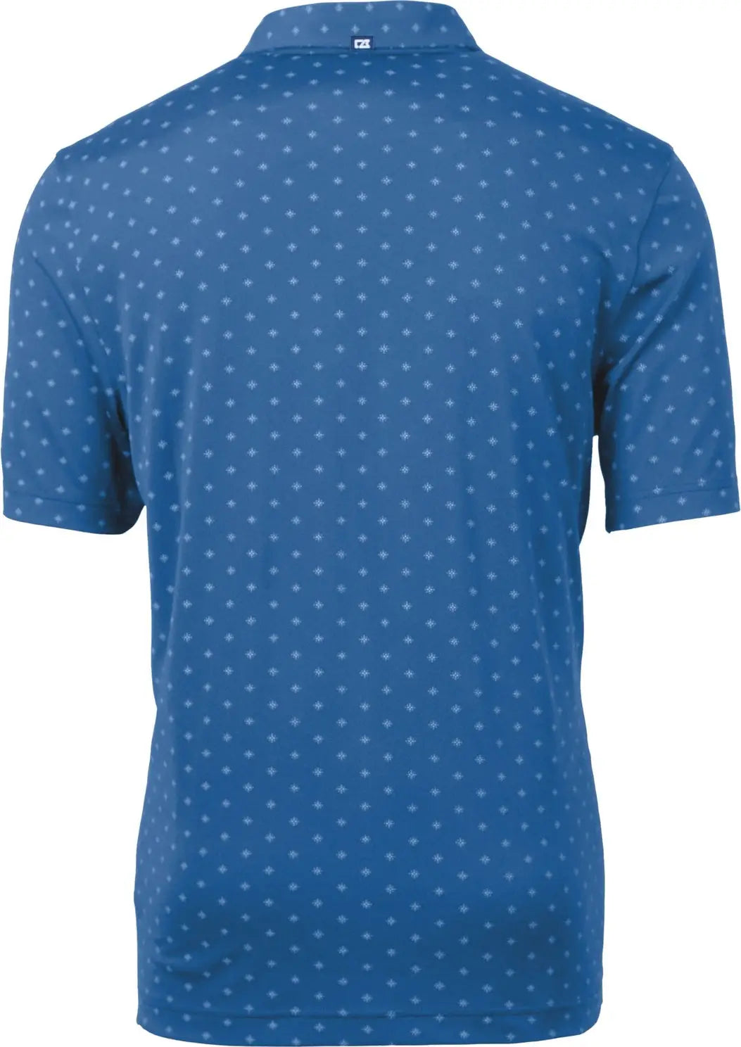 Cutter & Buck Mck01170 Virtue Eco Pique Tile Print Recycled Mens Polo - Chelan