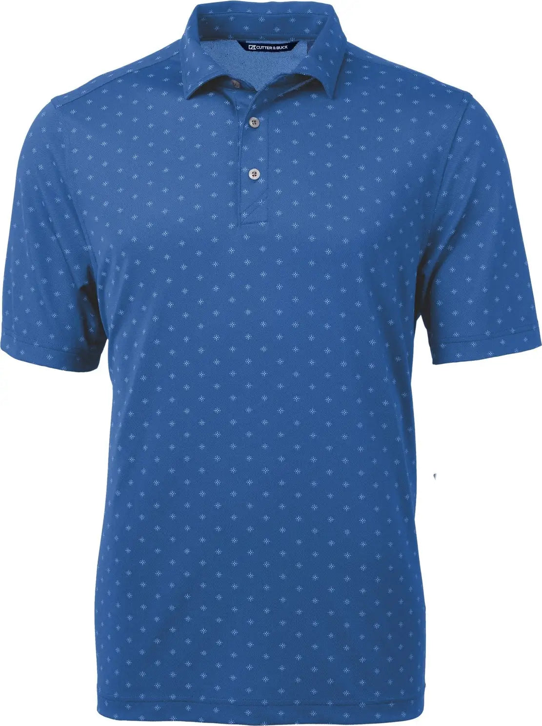 Cutter & Buck Mck01170 Virtue Eco Pique Tile Print Recycled Mens Polo - Chelan