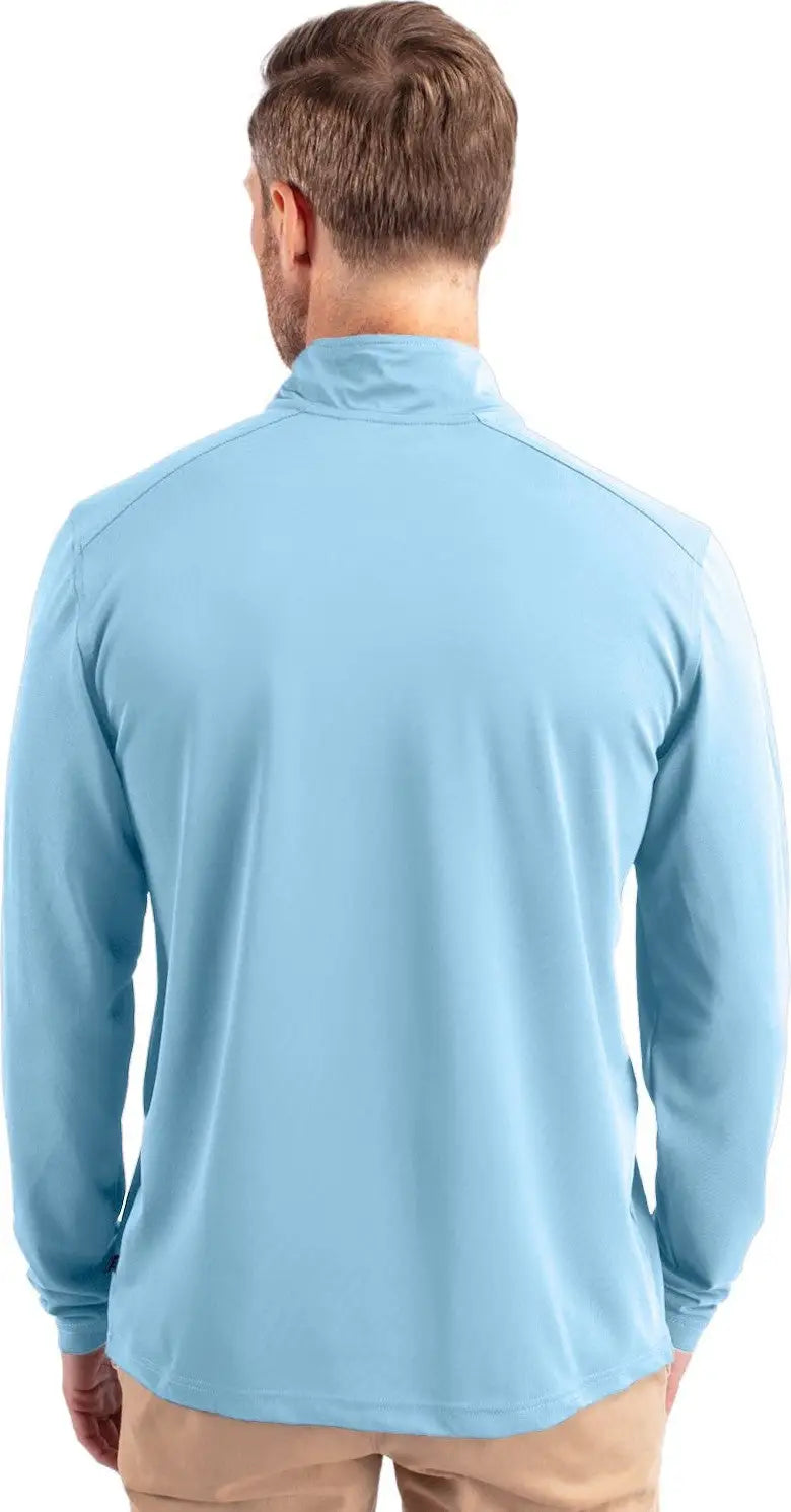 Cutter & Buck Mck01187 Virtue Eco Pique Recycled Quarter Zip Mens Pullover - Atlas