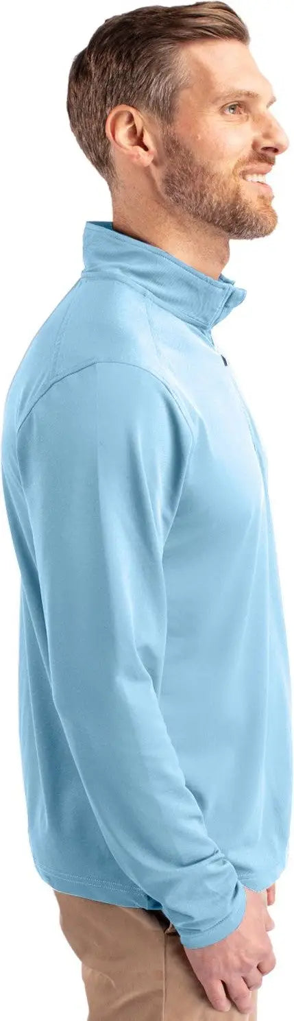 Cutter & Buck Mck01187 Virtue Eco Pique Recycled Quarter Zip Mens Pullover - Atlas