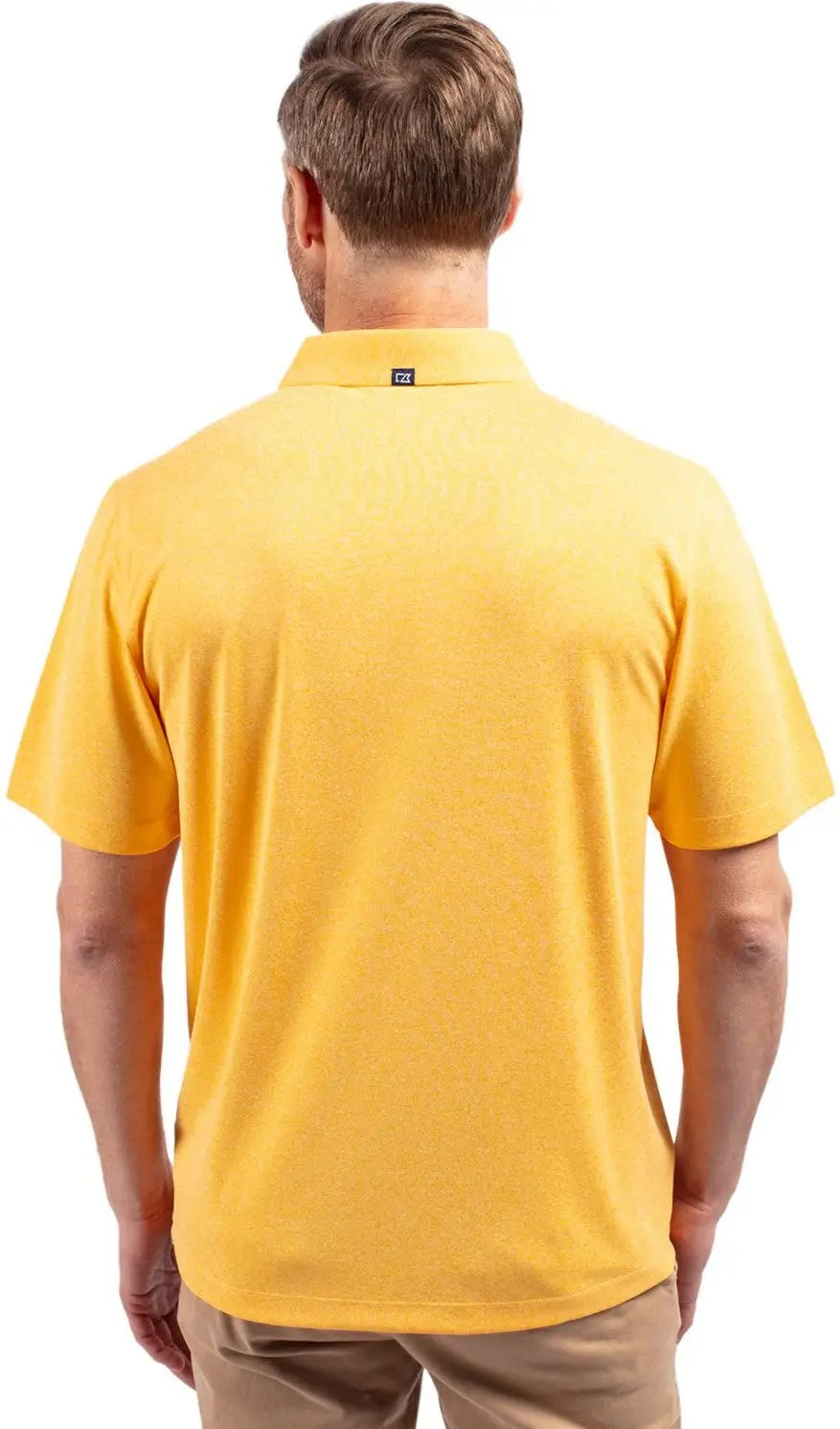 Cutter & Buck Mck01236 Forge Eco Stretch Recycled Mens Polo - College Gold Heather