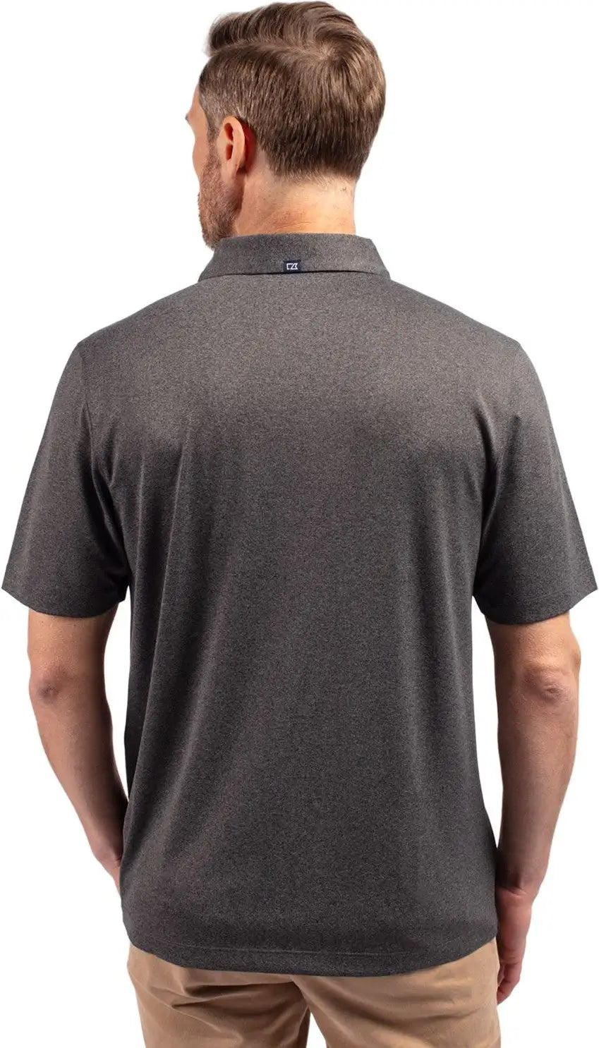 Cutter & Buck Mck01236 Forge Eco Stretch Recycled Mens Polo - Dark Black Heather