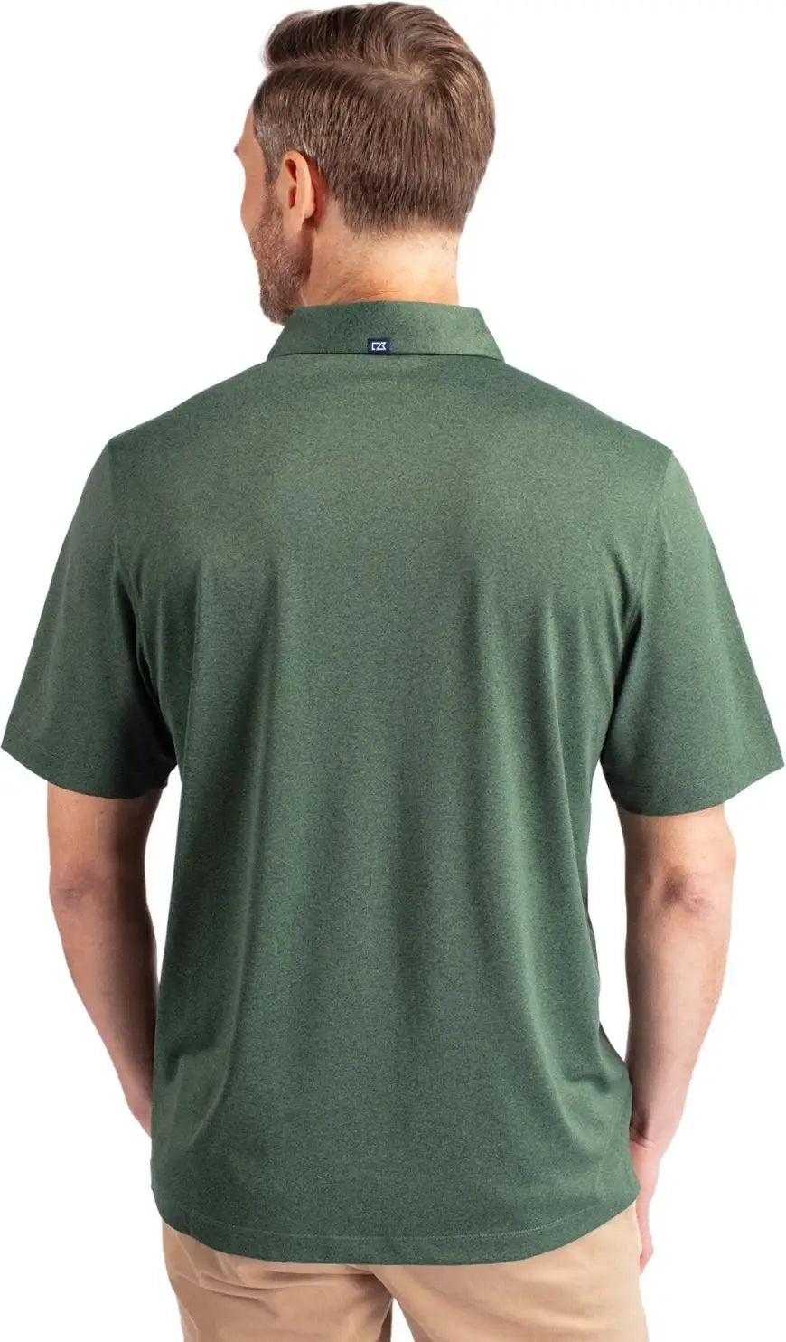 Cutter & Buck Mck01236 Forge Eco Stretch Recycled Mens Polo - Dark Hunter Heather