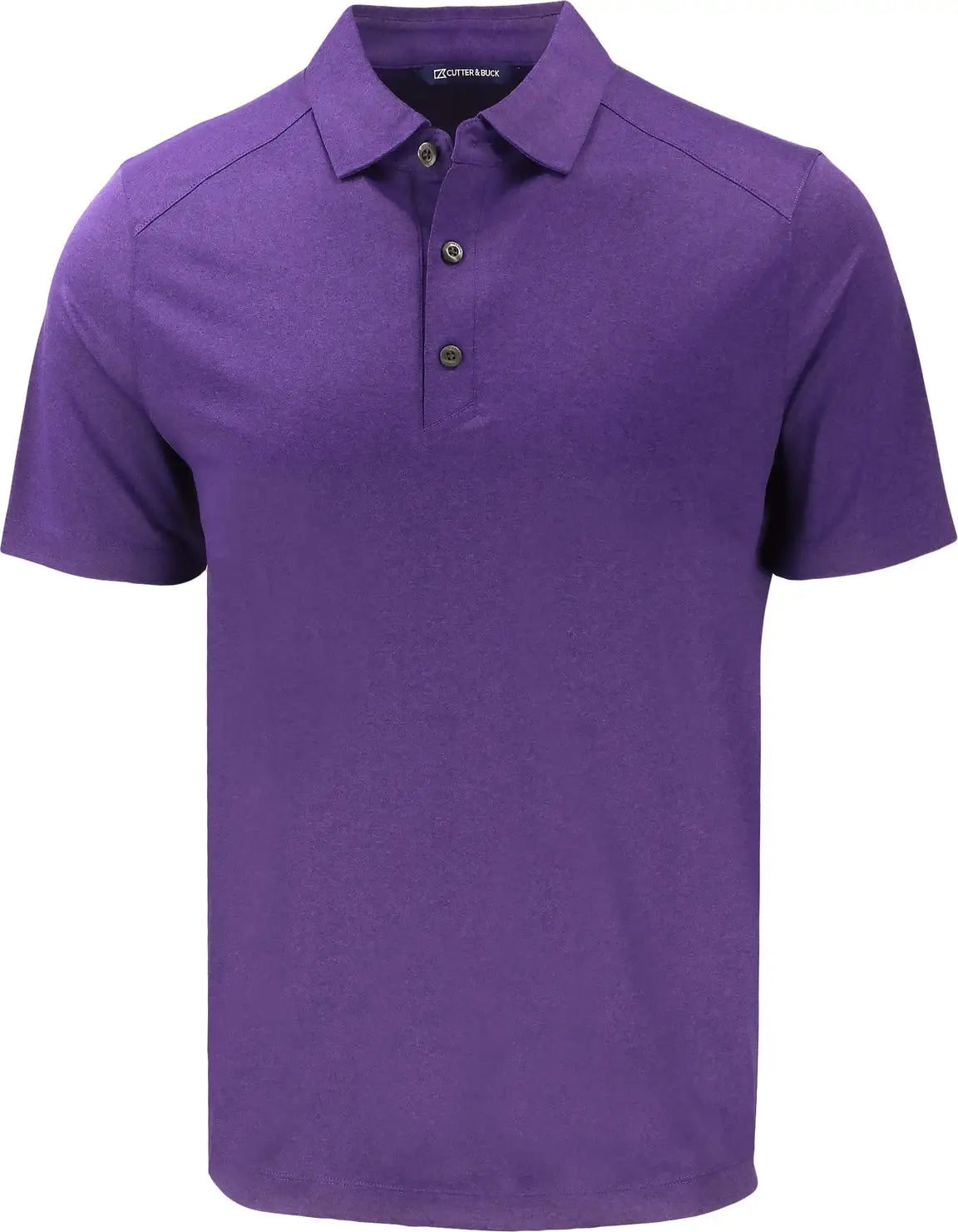 Cutter & Buck Mck01236 Forge Eco Stretch Recycled Mens Polo - Dark College Purple Heather