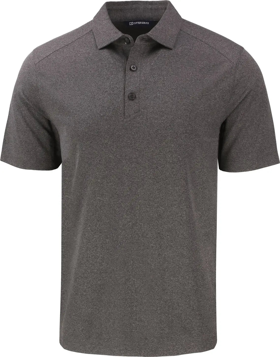 Cutter & Buck Mck01236 Forge Eco Stretch Recycled Mens Polo - Dark Black Heather