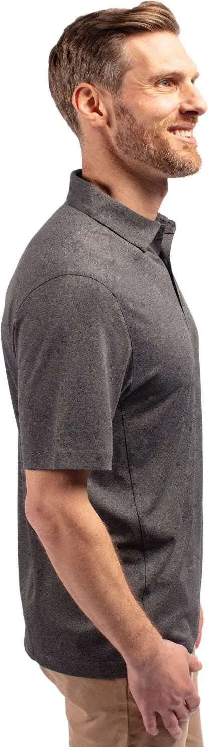 Cutter & Buck Mck01236 Forge Eco Stretch Recycled Mens Polo - Dark Black Heather