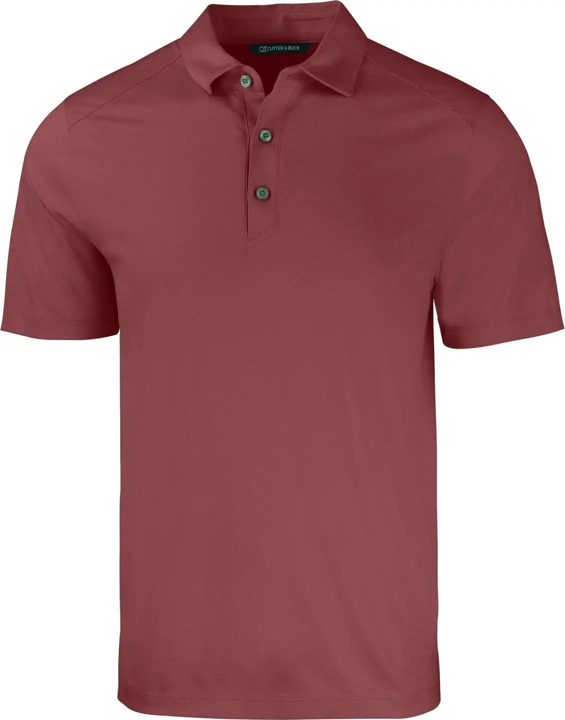 Cutter & Buck Mck01236 Forge Eco Stretch Recycled Mens Polo - Dark Bordeaux Heather